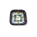 604 Bunzlau vierkant schaaltje 8 x 8 cm 1419X 604 Kleine vierkante schaaltjes 8 x 8 cm